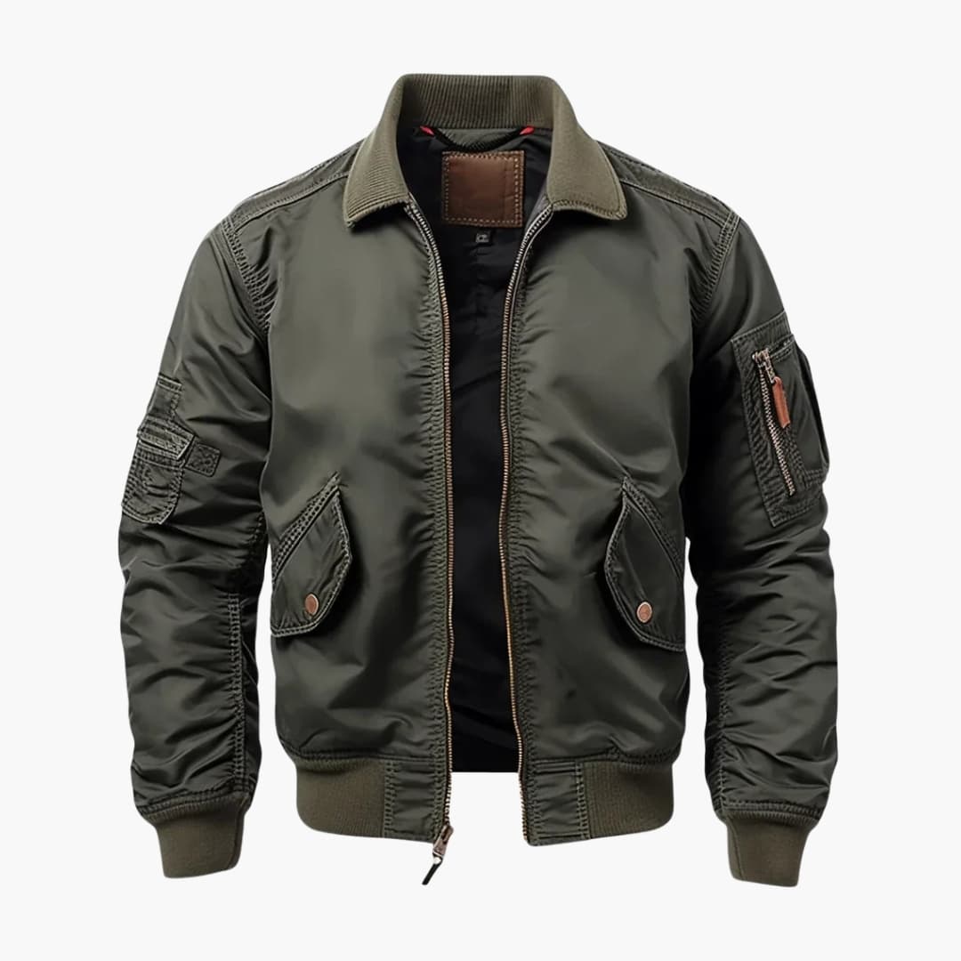 Herren Bomberjacke mit Pattentaschen
