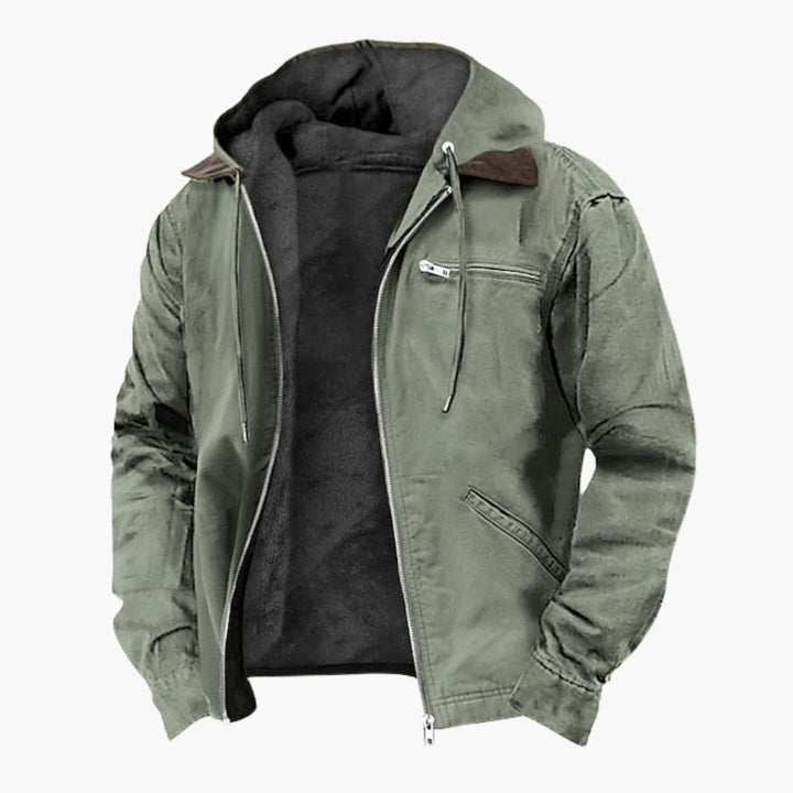 Herren Outdoorjacke mit Reißverschluss und langen Ärmeln