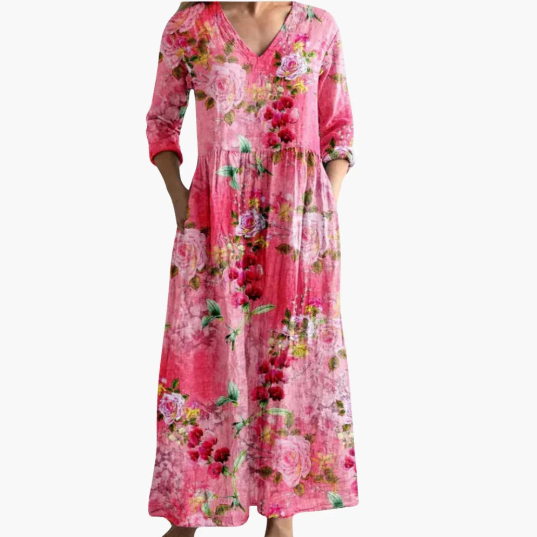 Luftiges Boho Maxi Kleid für Damen