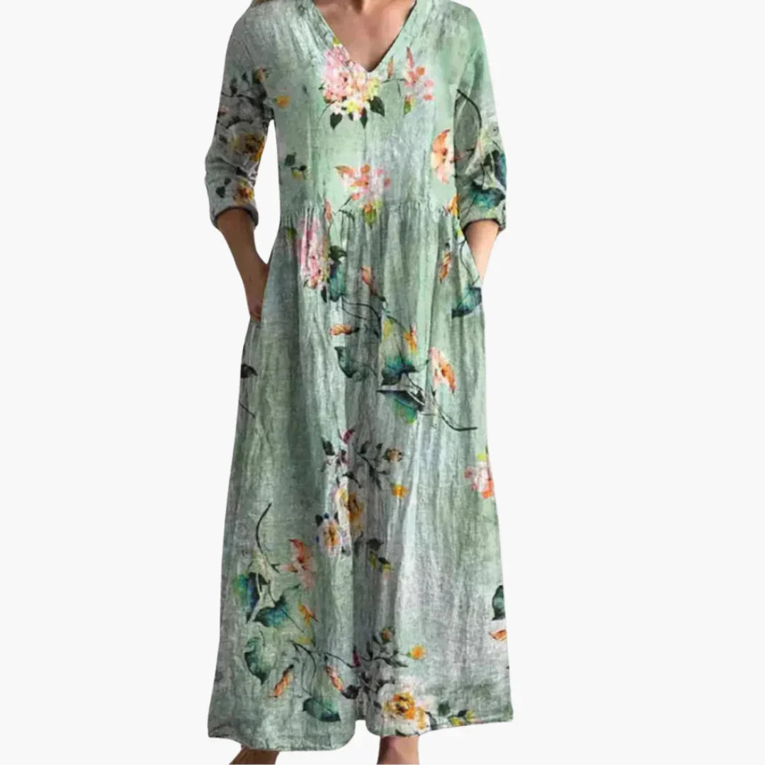 Maxikleid mit Boho-Print für Damen
