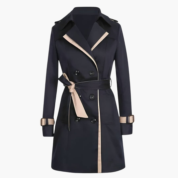 Damen klassischer Trenchcoat mit Gürtel