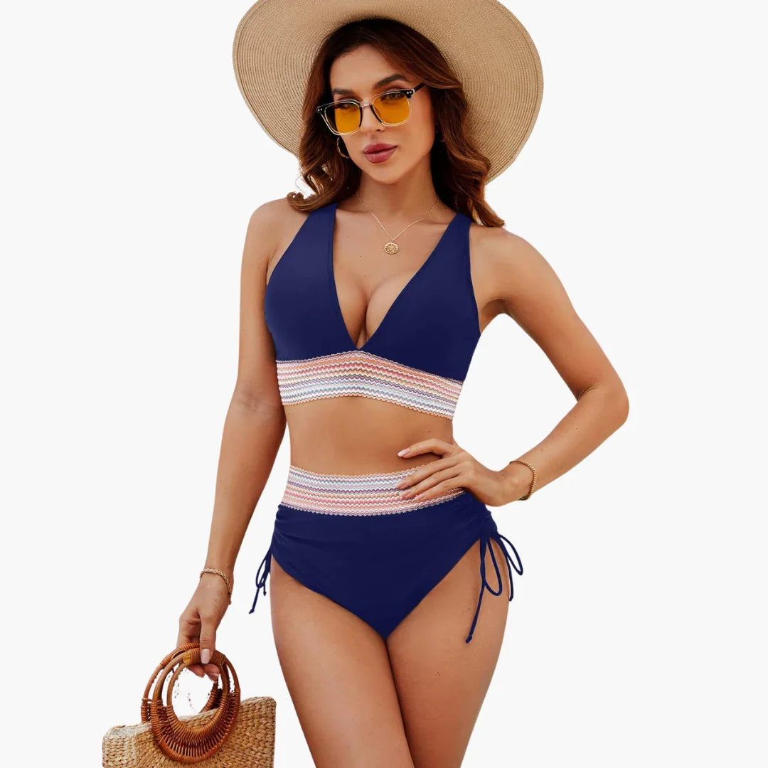 Bikini Zweiteilig Crop Stil für Damen