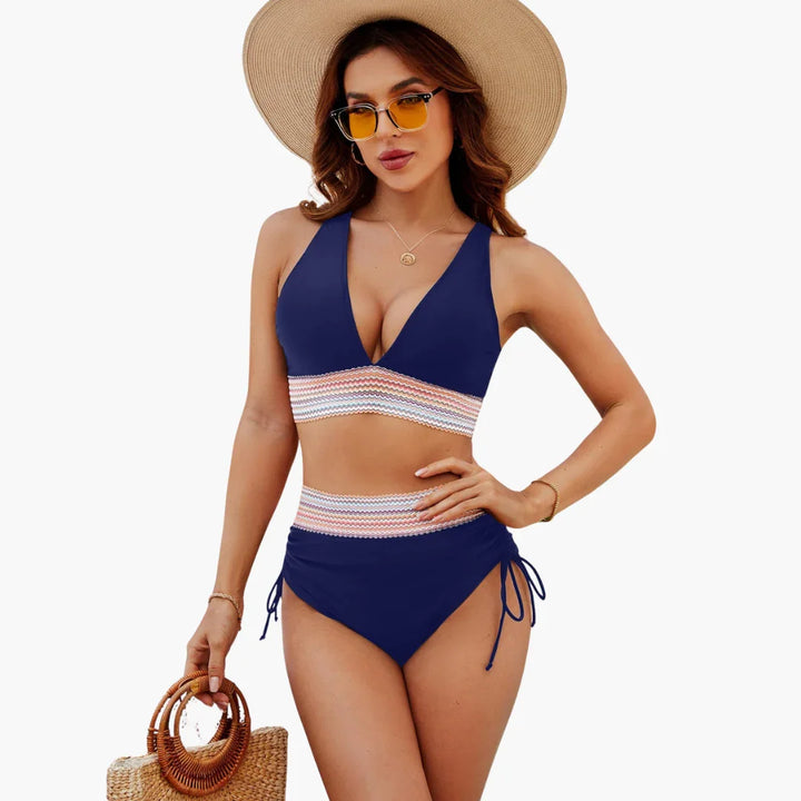 Bikini Zweiteilig Crop Stil für Damen