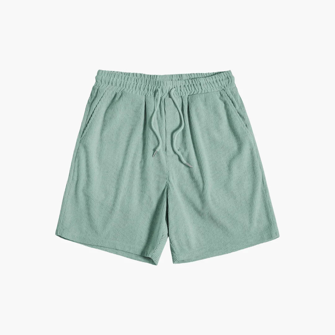 Cord-Shorts Set mit Kurzarmhemd für Herren