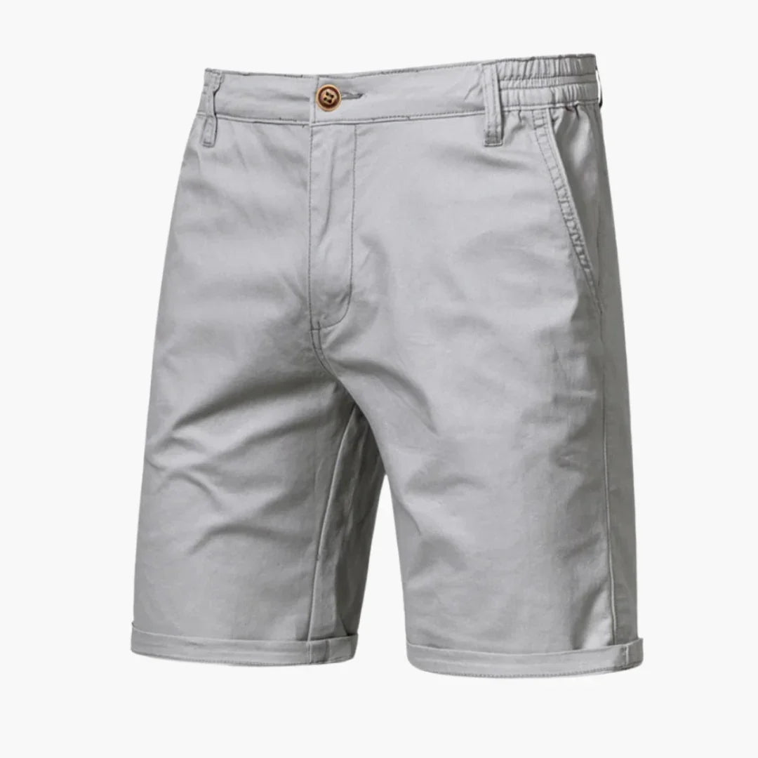 Bundfalten Shorts mit Umschlag für Herren