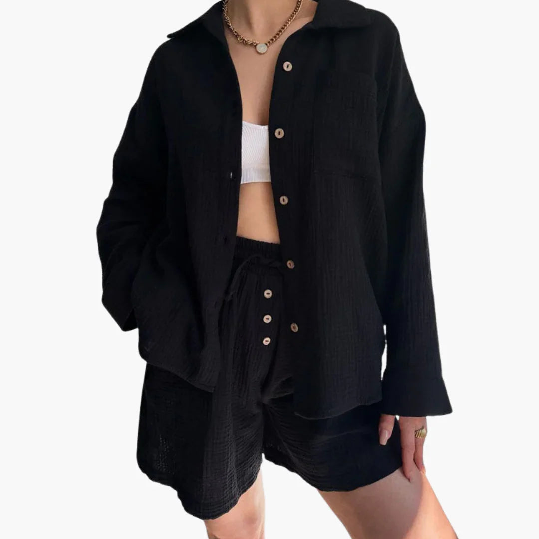 Zweiteiliges Lounge Set mit Shorts für Damen