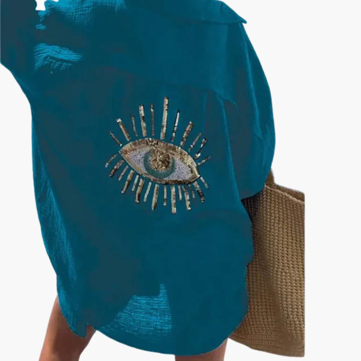 Übergroßes Button Down Hemd für Damen