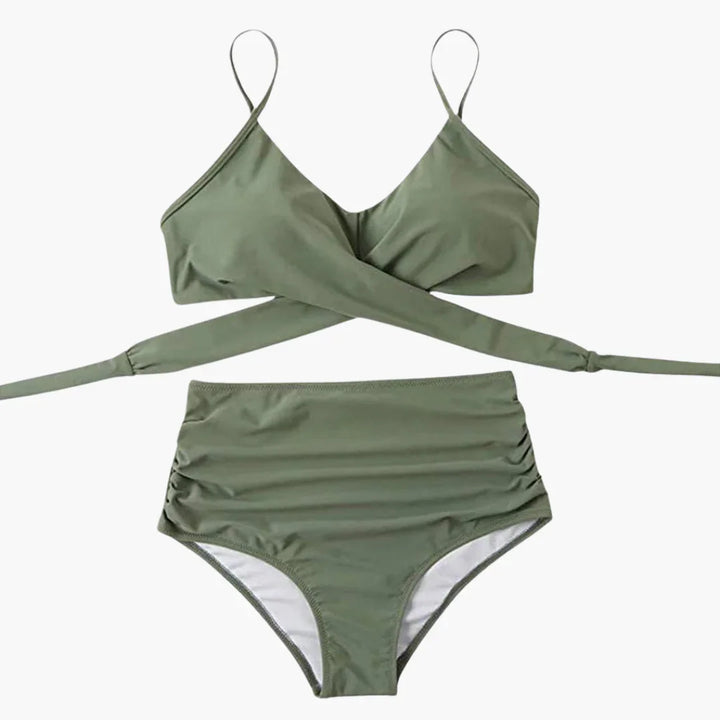 High-Waist Badeanzug Zweiteiler für Damen