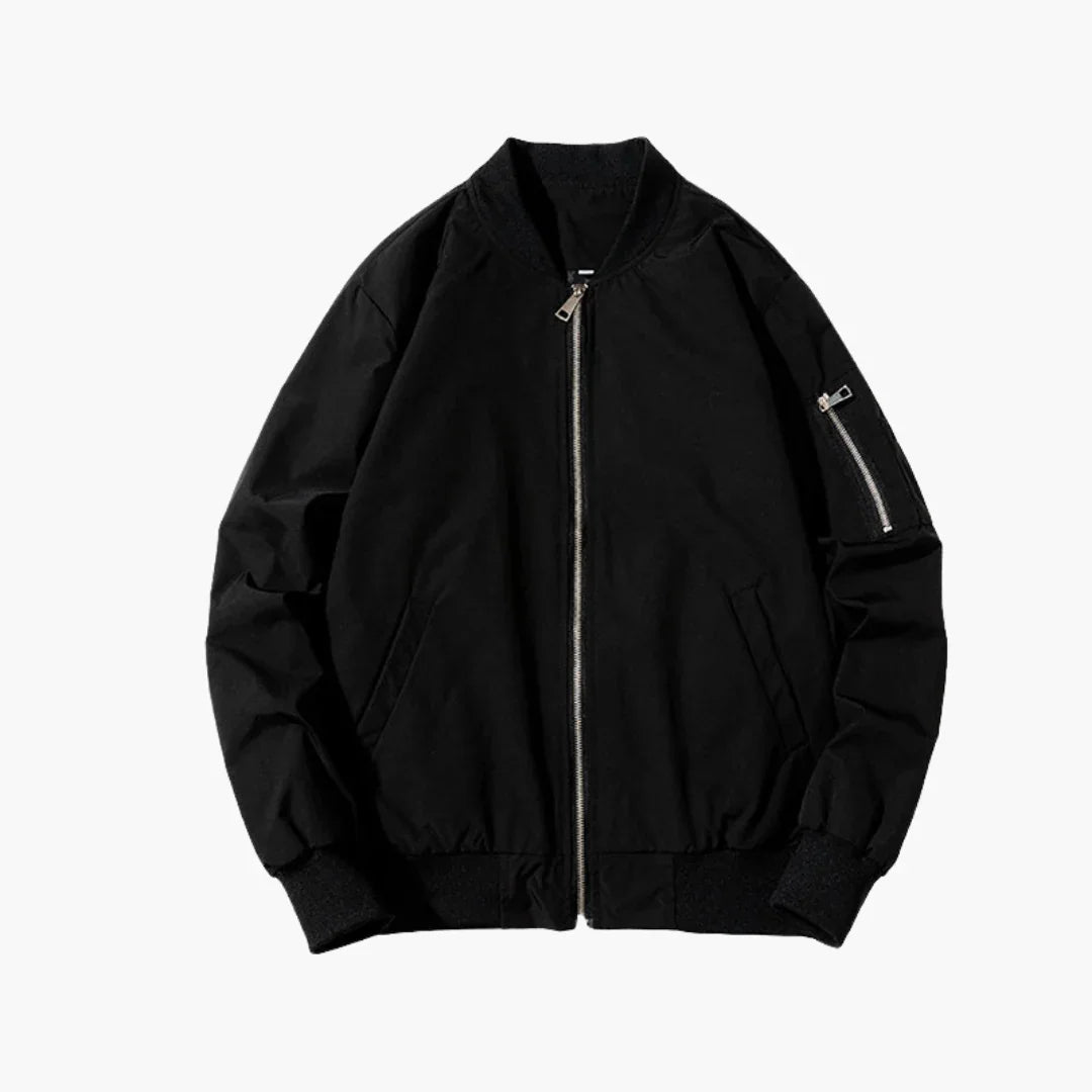 Slim-Fit Bomberjacke mit Reißverschluss für Herren