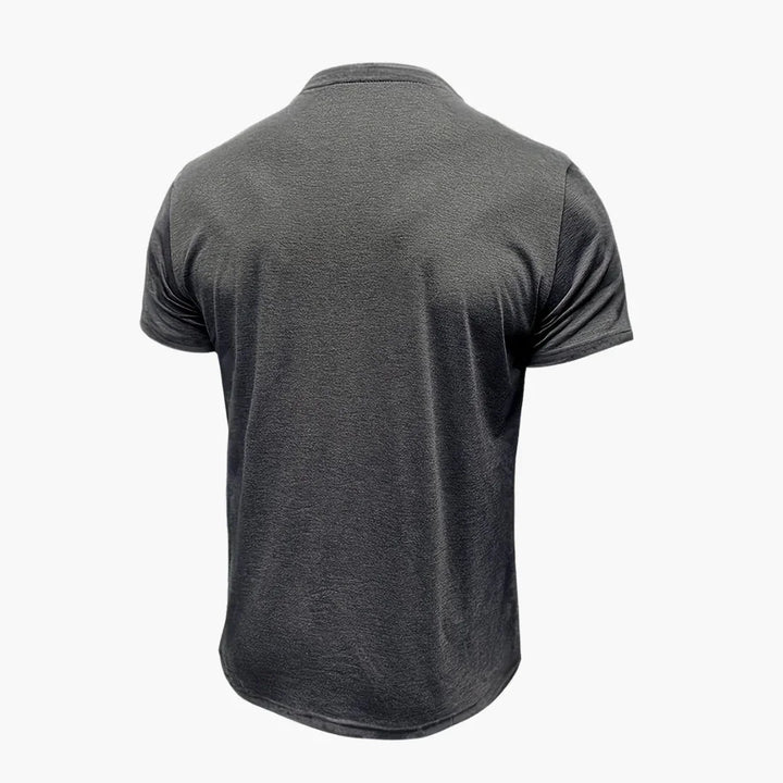 Henley T-Shirt mit Ziernähten für Herren
