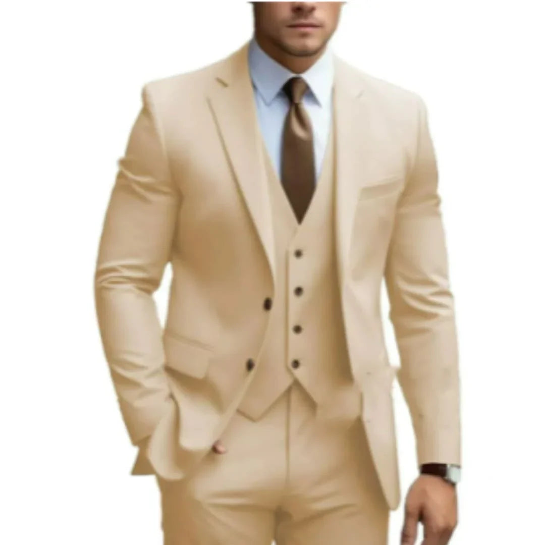 Eleganter Dreiteiler Anzug für Herren