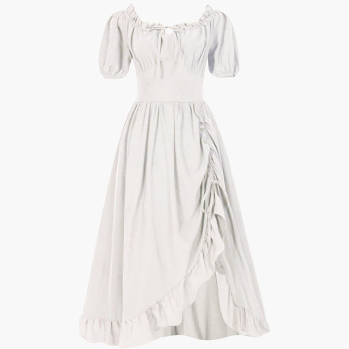 Damen Dirndl Kleid mit Puffärmeln und Rüschen | Oktoberfest 2025