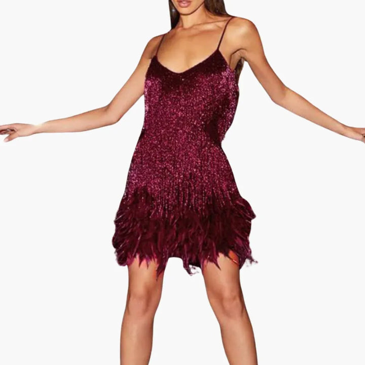 Pailletten Cocktailkleid für Damen
