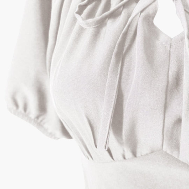 Damen Dirndl Kleid mit Puffärmeln und Rüschen | Oktoberfest 2025