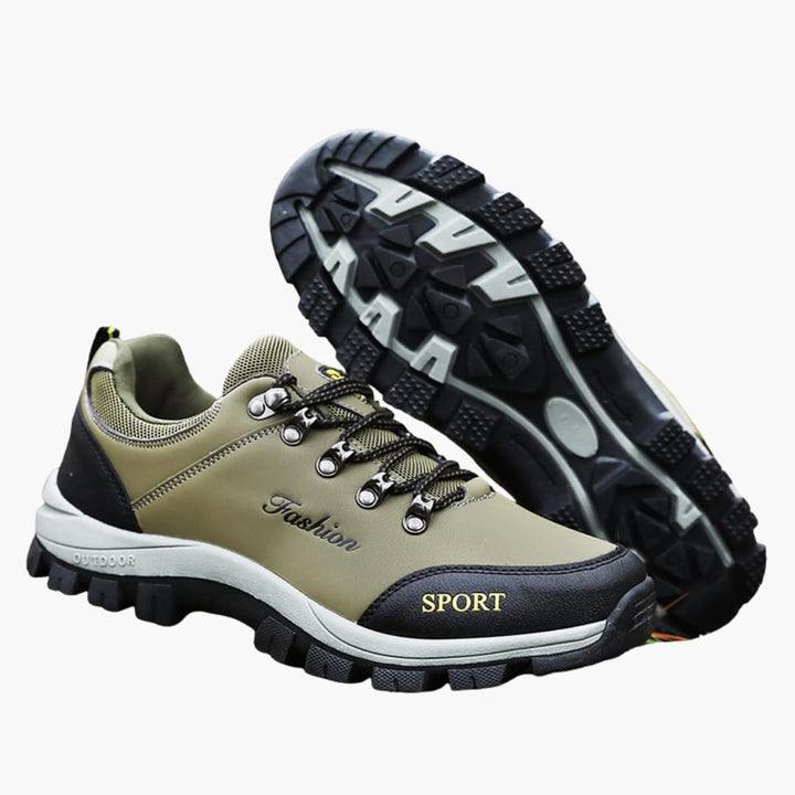 Outdoor-Wanderschuhe für Herren mit Schnürverschluss und strukturierter Sohle