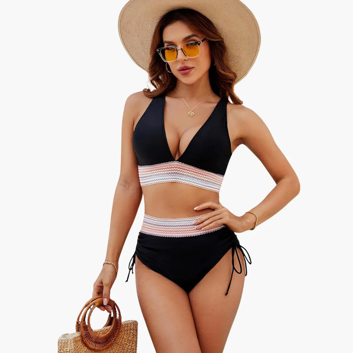 Bikini Zweiteilig Crop Stil für Damen