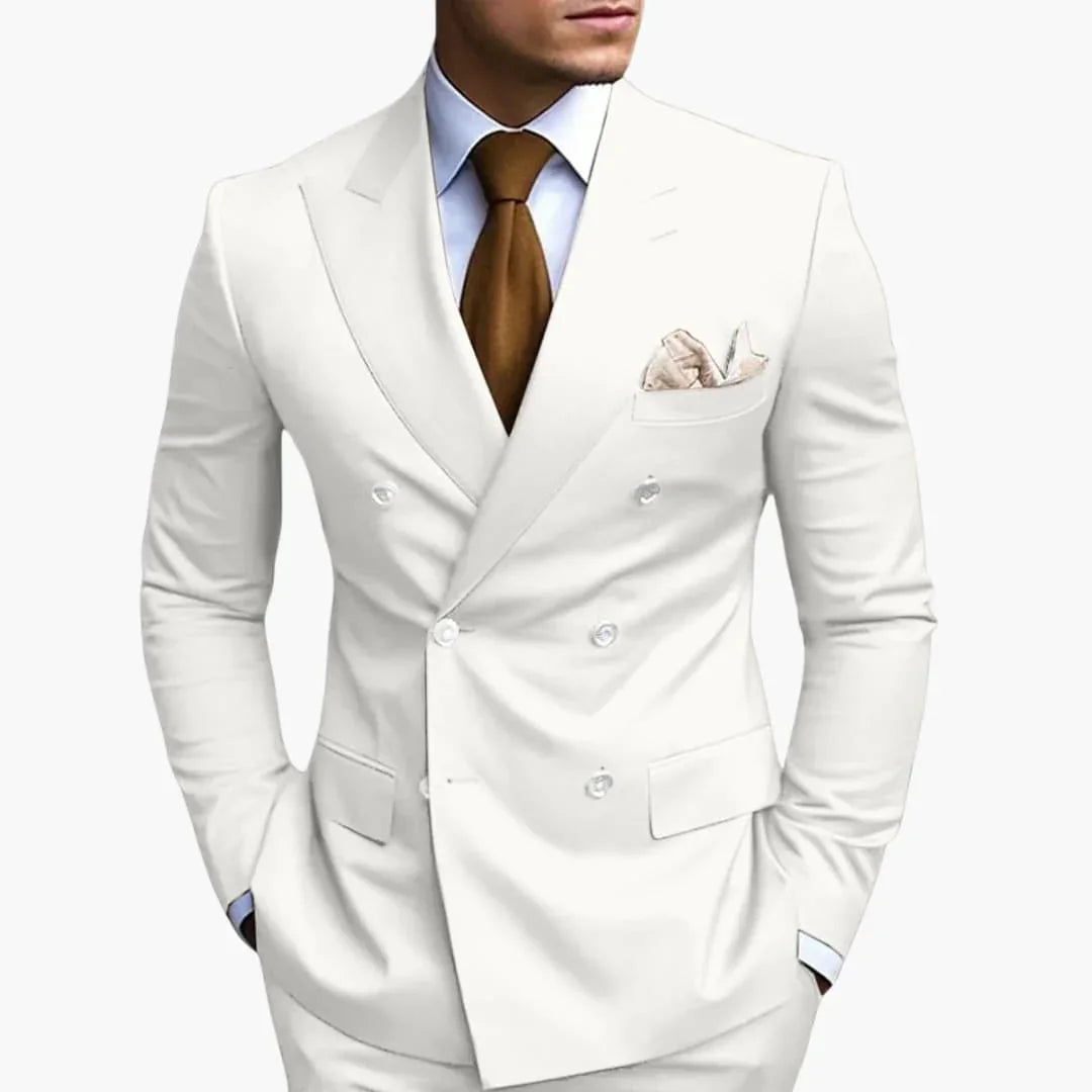 Doppelreihiger Slim Fit Anzug für Herren