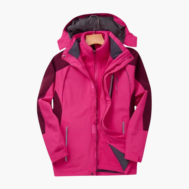 Outdoorjacke für Herren mit Kapuze und Frontreißverschluss