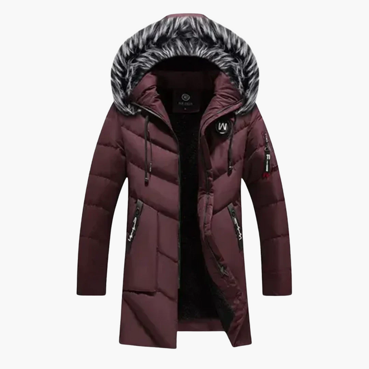 Herren Jacke mit Kapuze und gesteppter Oberfläche