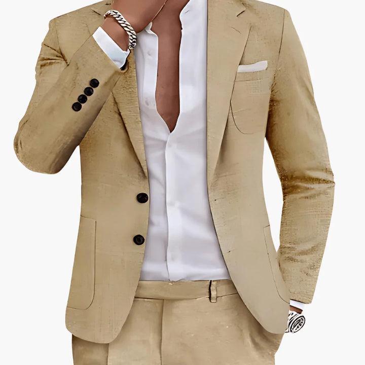 Zweiknopf Slim Fit Anzug für Herren