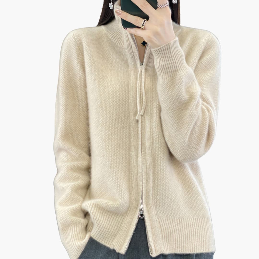Luisa | Strickjacke mit Reißverschluss