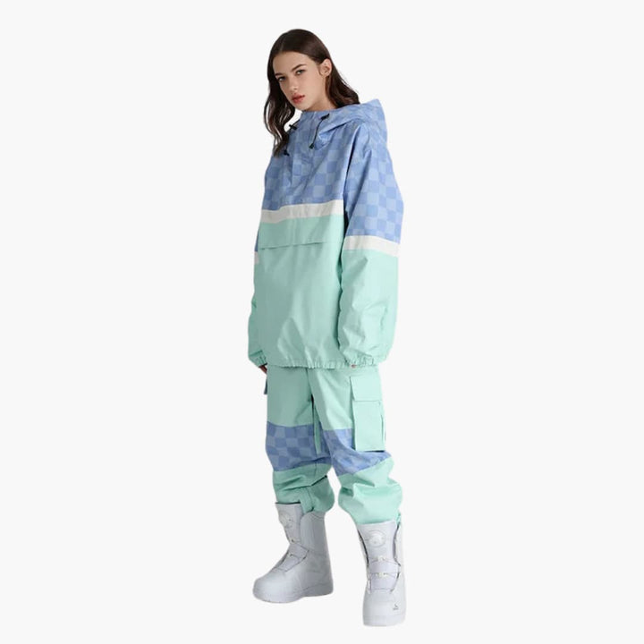 Damen Skianzug mit Kapuzenjacke und Cargohose