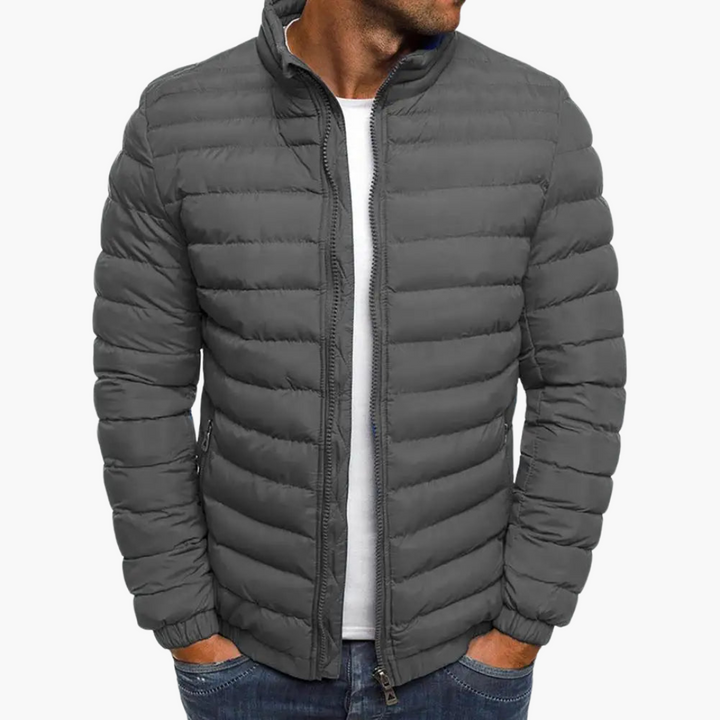 Winterjacke für Herren mit Kapuze und Pufferdesign