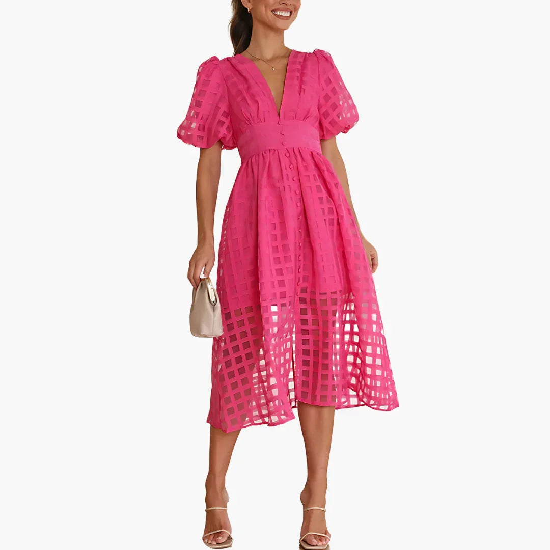 A Linie Midi Kleid für Damen - ModeMüller