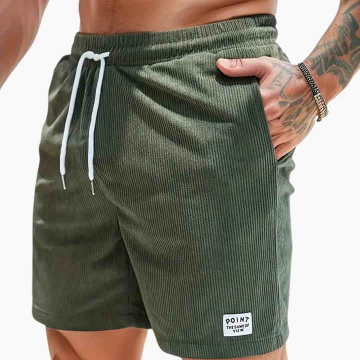 Kurze Cordhose mit Taschen für Herren