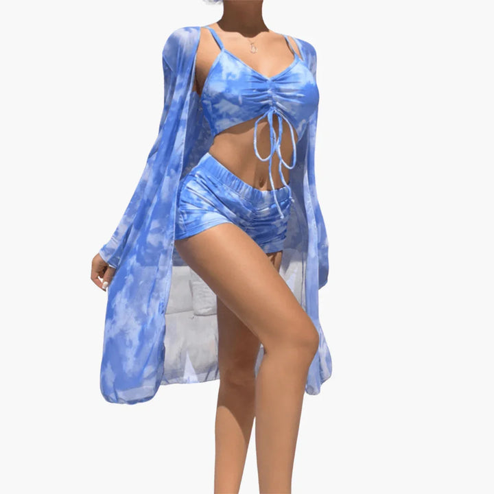 V-Ausschnitt Bikini Set für Damen
