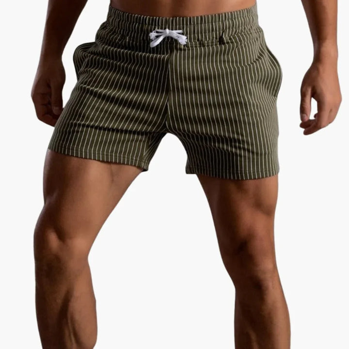 Kordelzug Gestreifte Shorts für Herren