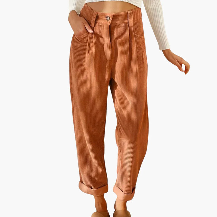 Strukturierte Cordhose für Damen