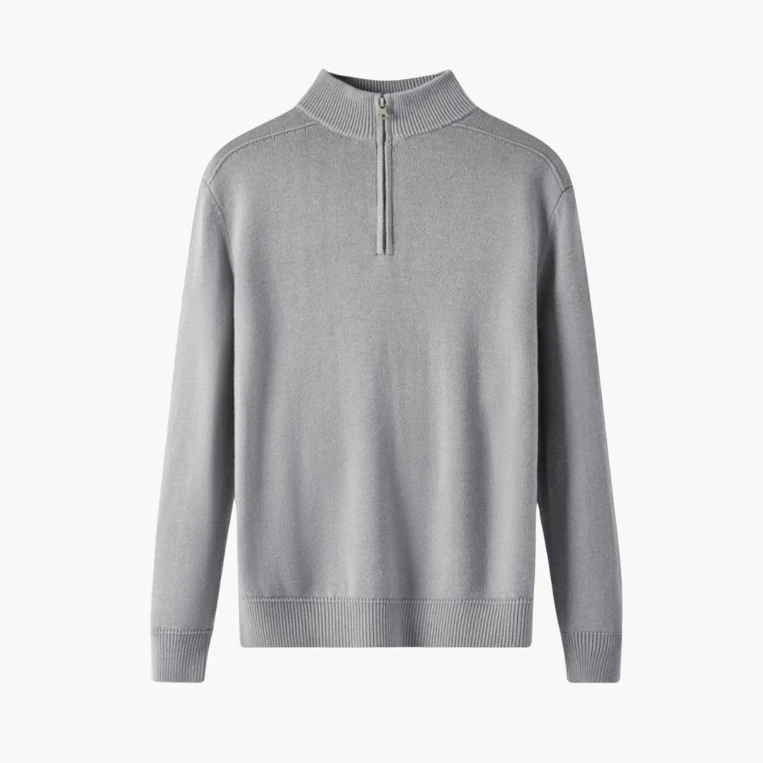 Halb Zip Strickpullover für Herren