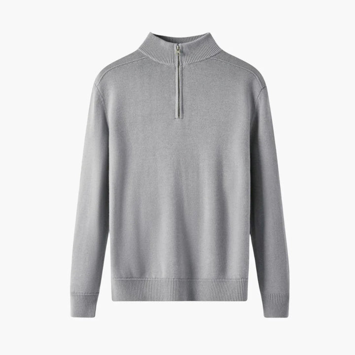 Halb Zip Strickpullover für Herren