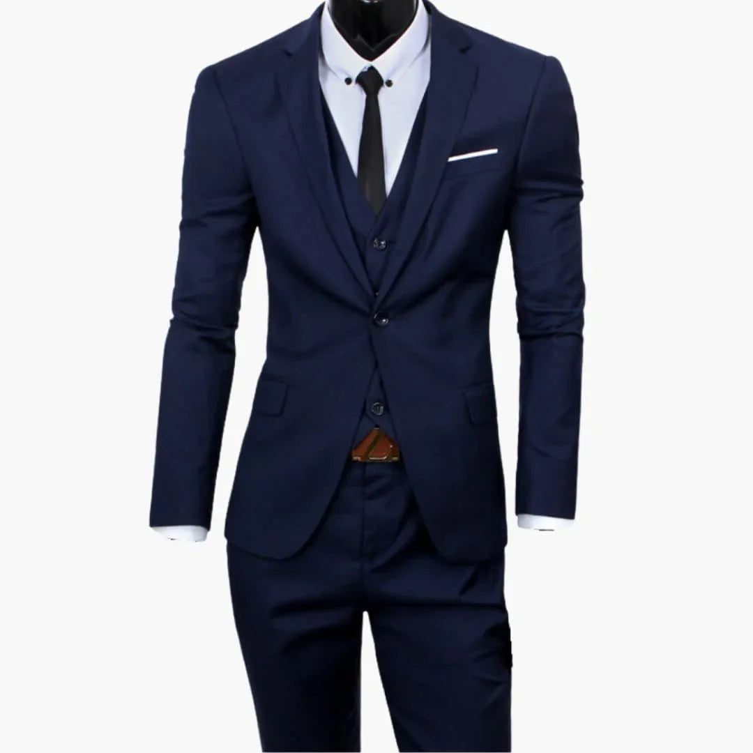 Dreiteiliger Slim Fit Anzug für Herren