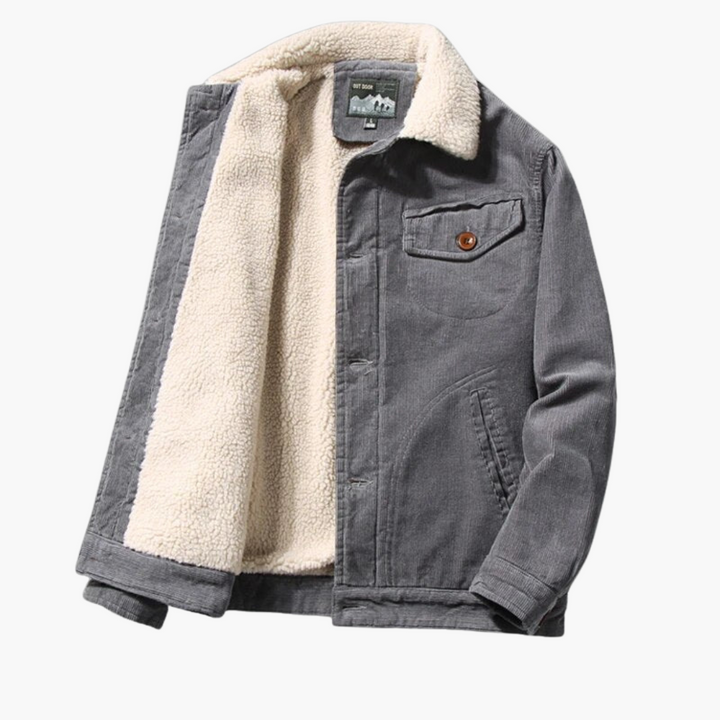 Männer Winterjacke mit Vintage Knöpfen