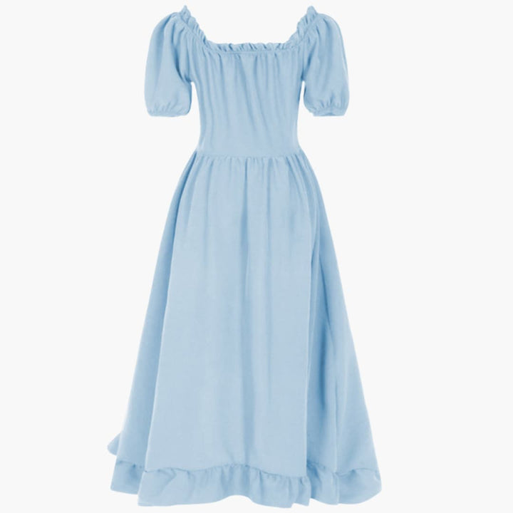 Damen Dirndl Kleid mit Puffärmeln und Rüschen | Oktoberfest 2025