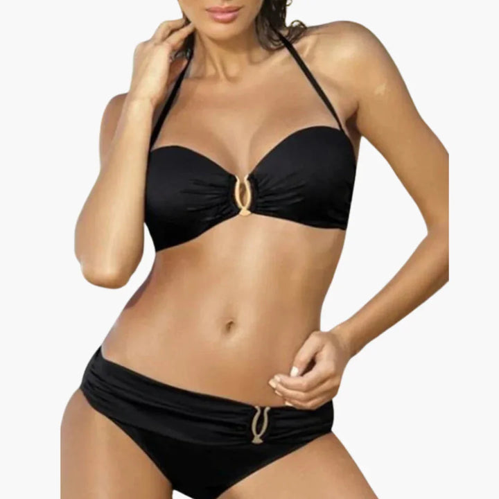Zweiteiliger Halterneck Bikini für Damen