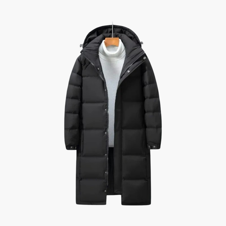 Herren Daunenjacke mit Kapuze und Steppisolierung