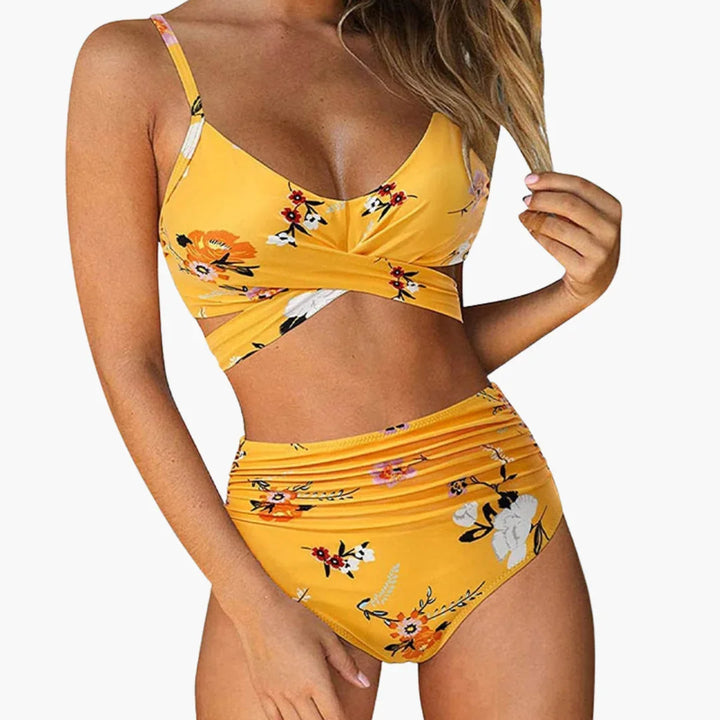 High-Waist Badeanzug Zweiteiler für Damen