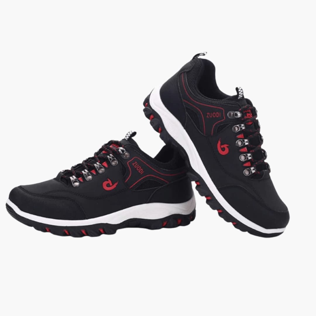 Miesten vaelluskengät nauhakiinnityksellä ja kuvioidulla ulkopohjalla