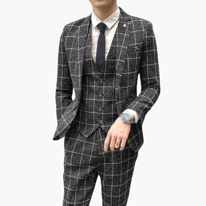 Modern Fit 3-Teiler Anzug für Herren