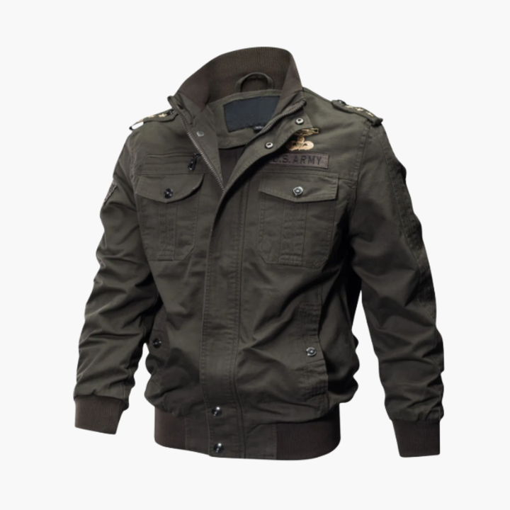 Herren Bomberjacke mit Reißverschluss und Fronttaschen