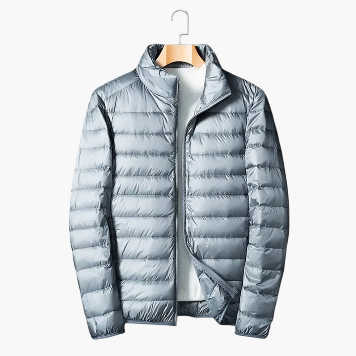 Herren Steppjacke mit Reißverschluss und Seitentaschen