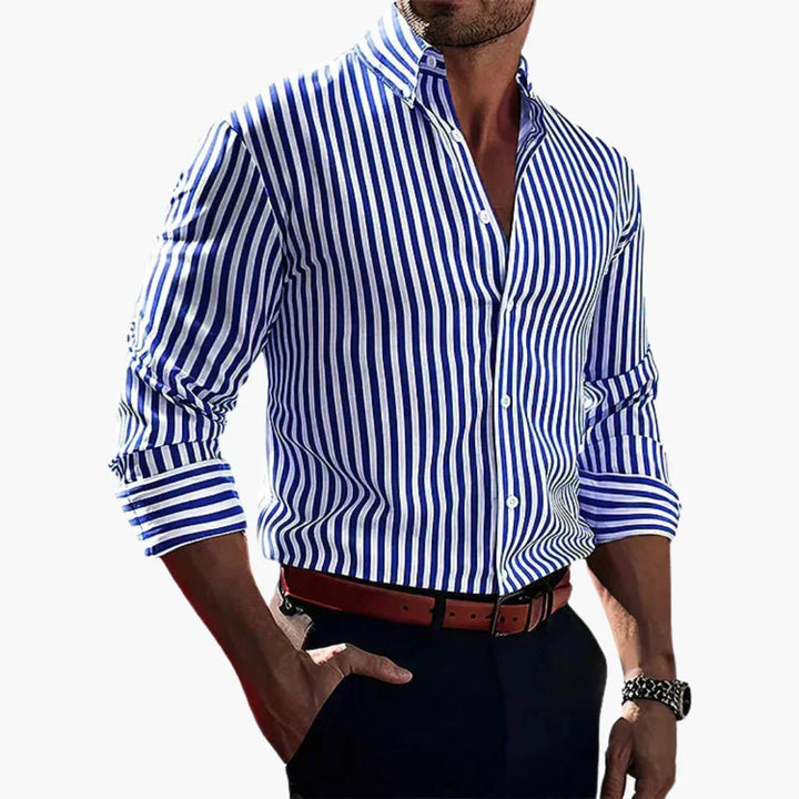 Gestreiftes Slim Fit Hemd für Herren