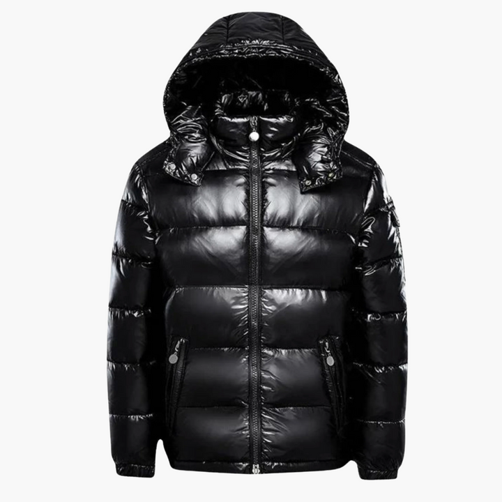 Herren Steppjacke mit Reißverschluss und seitlichen Taschen