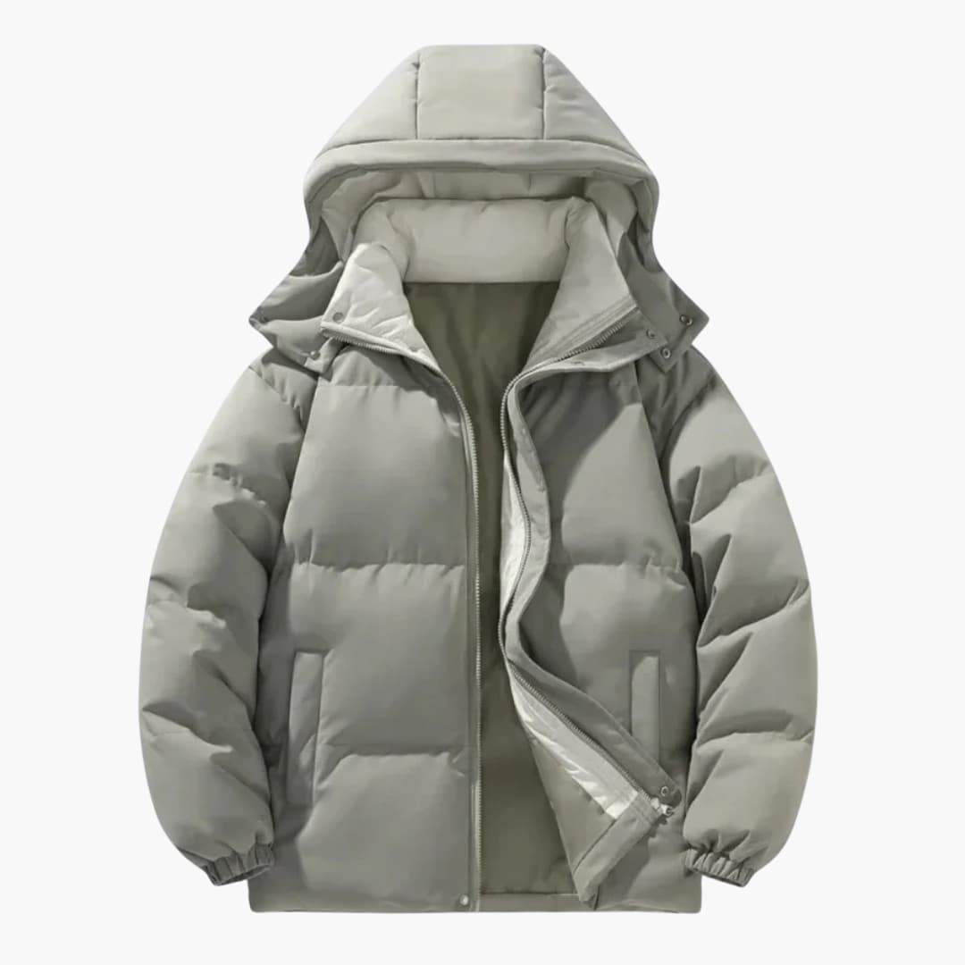 Herren Kapuzen-Steppjacke mit isolierter Füllung und Reißverschluss