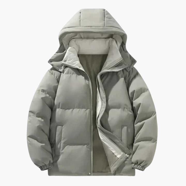 Herren Kapuzen-Steppjacke mit isolierter Füllung und Reißverschluss