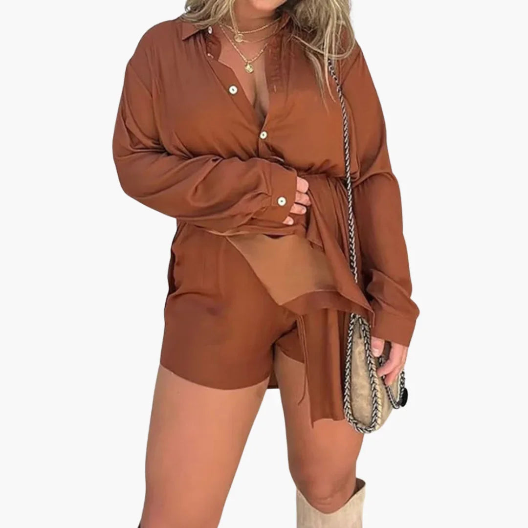 Fließendes Zweiteiler-Set für Damen