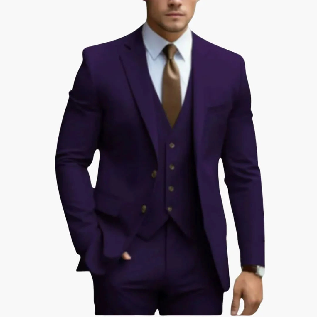 Eleganter Dreiteiler Anzug für Herren